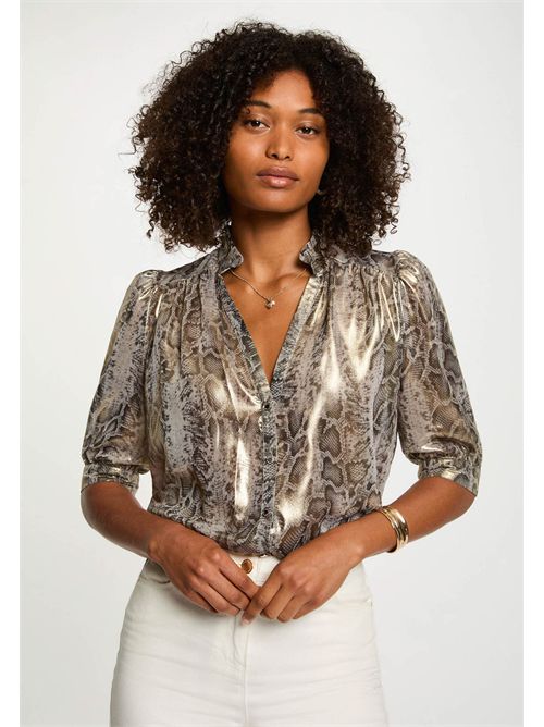 Camicia stampa pitonata con maniche a 3/4  COBA - TAGLIE FRANCESI MORGAN DE TOI | COBA.FMULTICOLORE