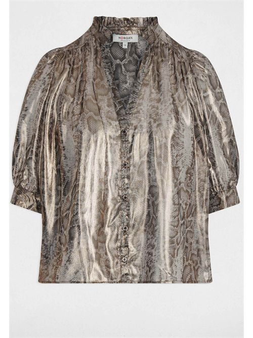 Camicia stampa pitonata con maniche a 3/4  COBA - TAGLIE FRANCESI MORGAN DE TOI | COBA.FMULTICOLORE