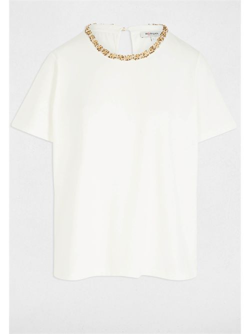 T-shirt con girocollo gioiello DANY MORGAN DE TOI | DANYOFF WHITE