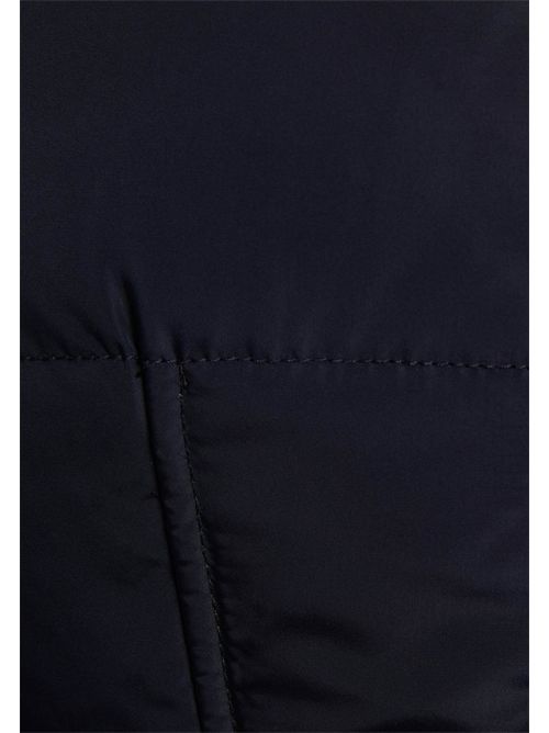 Piumino con cappuccio rifinito in ecopelliccia GITELA ( TAGLIE FRANCESI ) MORGAN DE TOI | GITELANAVY BLUE