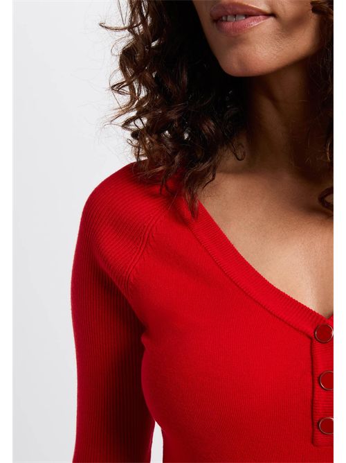V-neck sweater with buttons MBILO MORGAN DE TOI | MBILOROUGE