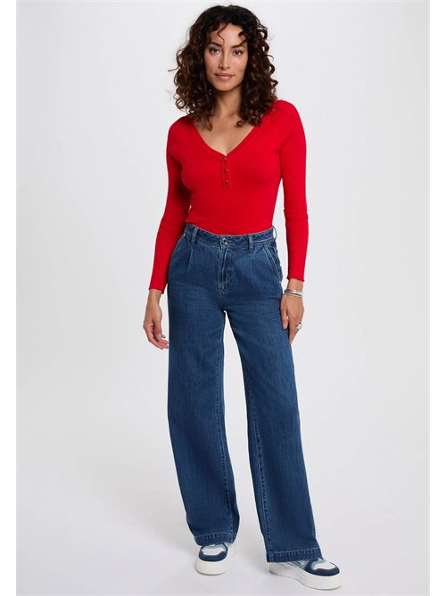 V-neck sweater with buttons MBILO MORGAN DE TOI | MBILOROUGE
