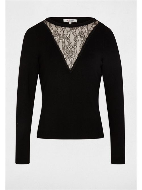 Sweater with lace insert MCHANTI MORGAN DE TOI | MCHANTINOIR