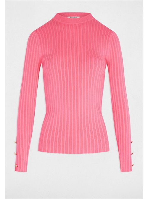 Maglia girocollo a costine MCIELO MORGAN DE TOI | MCIELOROSE FUSHIA