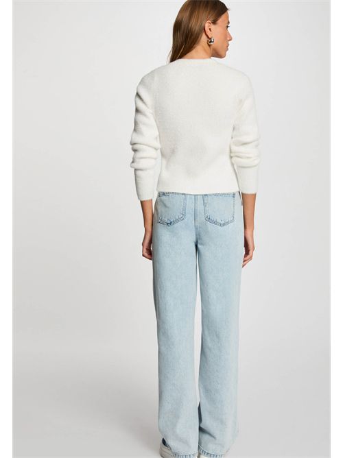 Cardigan con bottoni gioiello MCLEMI MORGAN DE TOI | MCLEMIBLANC