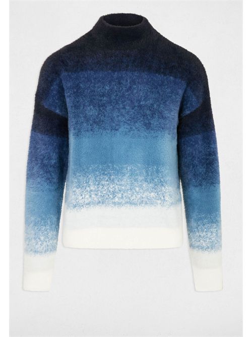 MDYE gradient striped sweater MORGAN DE TOI | MDYEBLEU