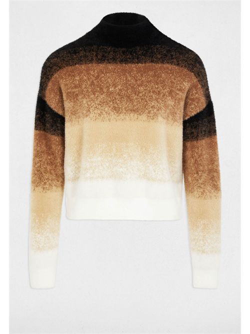 MDYE gradient striped sweater MORGAN DE TOI | MDYECAMEL