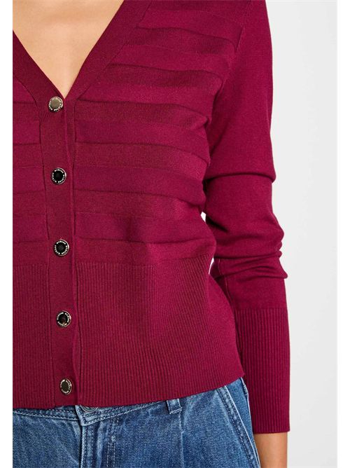 Cardigan with V-neck and MENTHI buttons MORGAN DE TOI | MENTHIPLUM