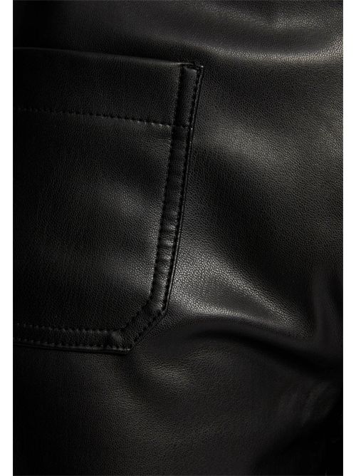 Pantaloni wide leg in ecopelle nera PCHOU - TAGLIE FRANCESI MORGAN DE TOI | PCHOUNOIR