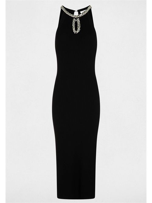 Abito lungo con dettaglio gioiello sullo scollo RMAHE ( TAGLIE FRANCESI ) MORGAN DE TOI | RMAHENOIR