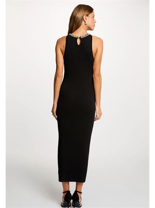 Abito lungo con dettaglio gioiello sullo scollo RMAHE ( TAGLIE FRANCESI ) MORGAN DE TOI | RMAHENOIR