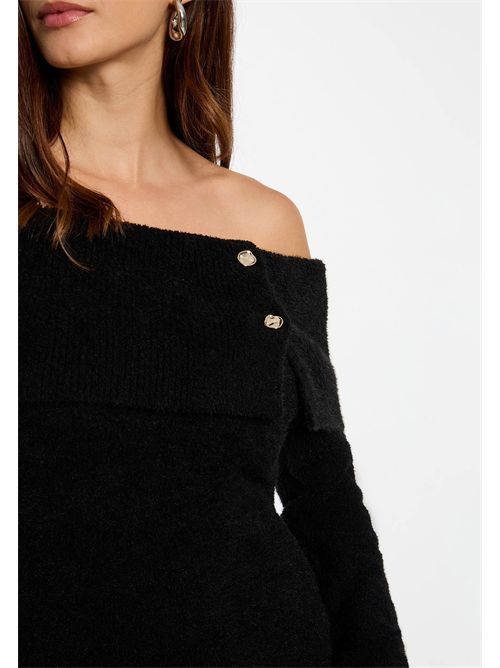 Abito corto con spalle scoperte e bottoni decorativi RMBOGO MORGAN DE TOI | RMBOGONOIR