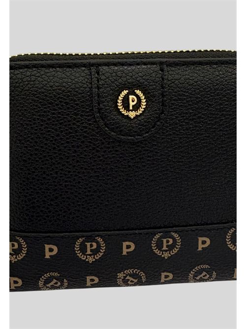 Portafoglio compatto con zip SC5506PP1NSA100A POLLINI | SC5506PP1NSA100APU-H.PVC NERO