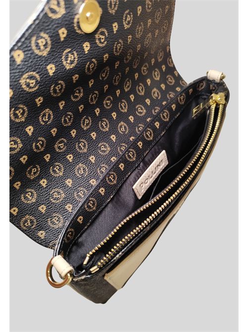 BORSA HERITAGE TE8503PP0GQ1100C POLLINI | TE8503PP0GQ1100CPVC NERO -VIT.AVORIO