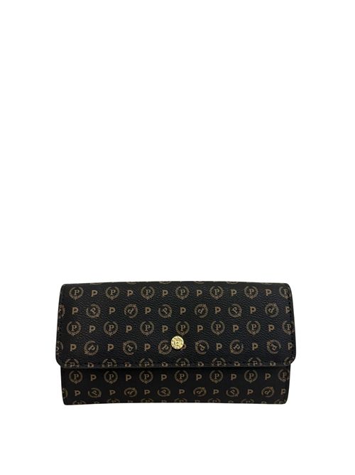 portafoglio con chiusura a pattina TE9016PP0EQ1100A POLLINI | TE9016PP0EQ1100APVC NERO-VIT.NERO
