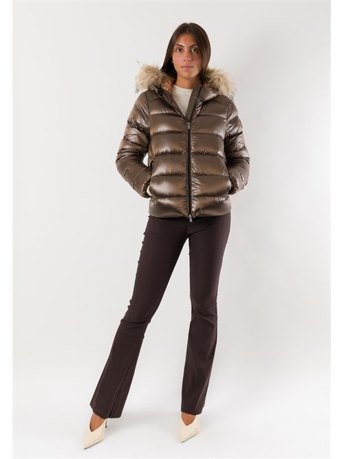 hooded down jacket with detachable fur CIESSE PIUMINI | LIAMACAROON