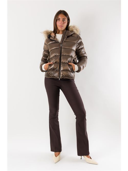 hooded down jacket with detachable fur CIESSE PIUMINI | LIAMACAROON