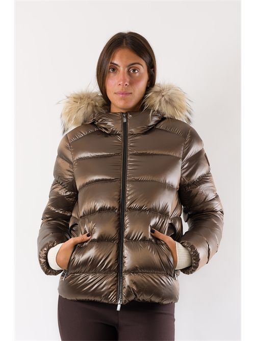 hooded down jacket with detachable fur CIESSE PIUMINI | LIAMACAROON