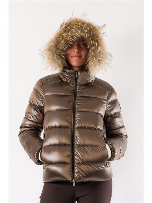 hooded down jacket with detachable fur CIESSE PIUMINI | LIAMACAROON