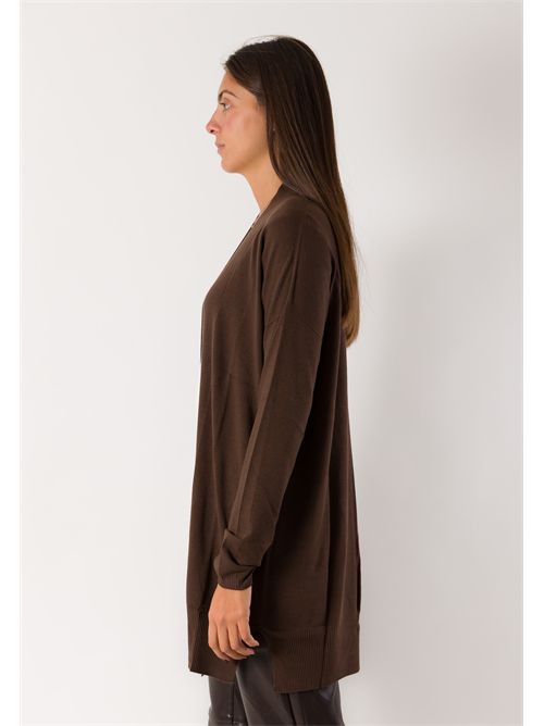 Cardigan lungo aperto fluido 3M1710 KONTATTO | 3M1710CMOKA