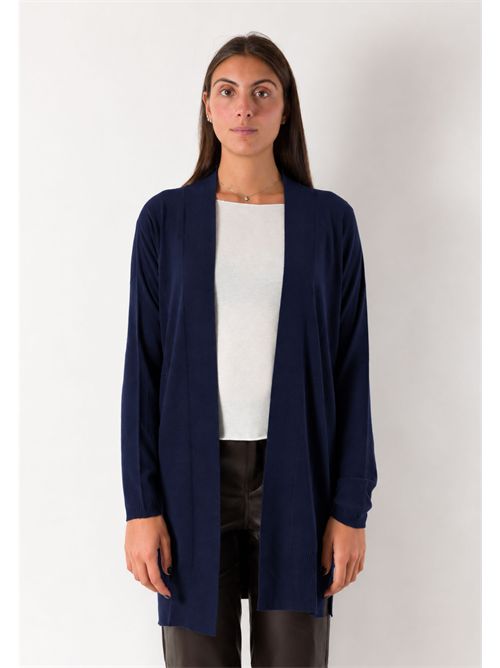 Cardigan lungo aperto fluido 3M1710 KONTATTO | 3M1710CNAVY