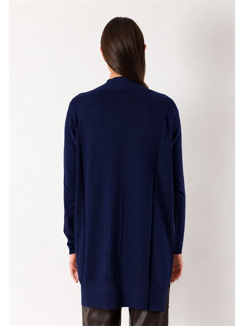 Cardigan lungo aperto fluido 3M1710 KONTATTO | 3M1710CNAVY