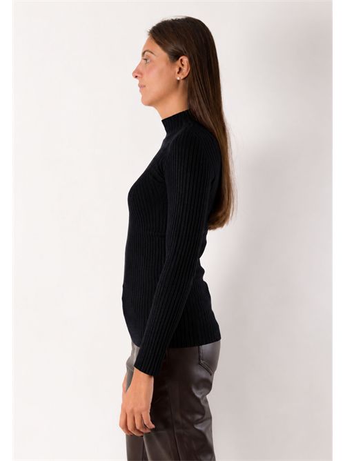 Maglia a coste collo alto 3M1714 KONTATTO | 3M1714CNERO-BLACK