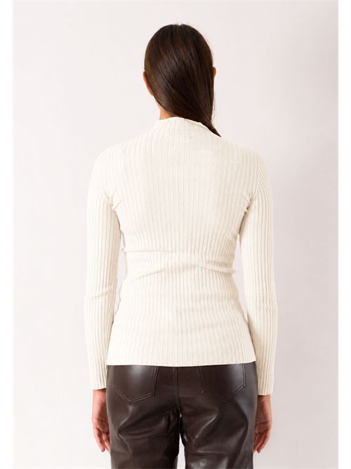 Maglia a coste collo alto 3M1714 KONTATTO | 3M1714CPANNA-OFFWHITE