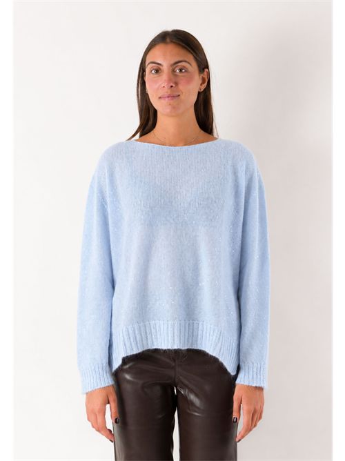 Maglia morbida girocollo essenziale 3M1801 KONTATTO | 3M1801CNUVOLA-CLOUD