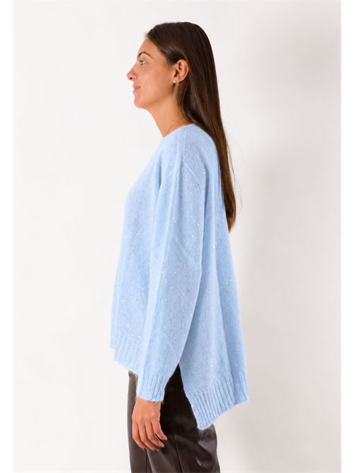 Maglia morbida girocollo essenziale 3M1801 KONTATTO | 3M1801CNUVOLA-CLOUD