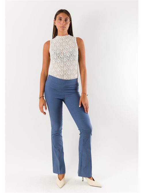 Pantaloni donna flare elasticizzati AI26647 MESANGE | AI26647JEANS