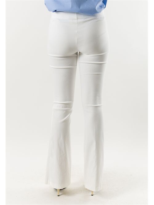Pantaloni donna flare elasticizzati AI26647 MESANGE | AI26647PANNA