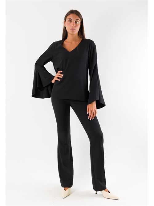 Casacca elegante maniche ampie AI26658 MESANGE | AI26658NERO