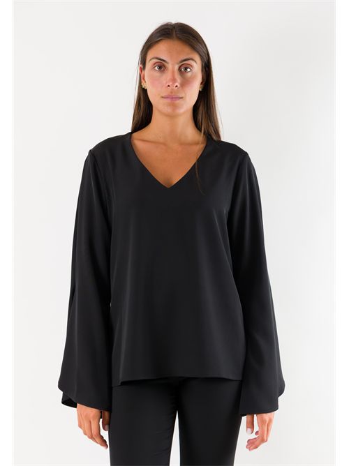 Casacca elegante maniche ampie AI26658 MESANGE | AI26658NERO