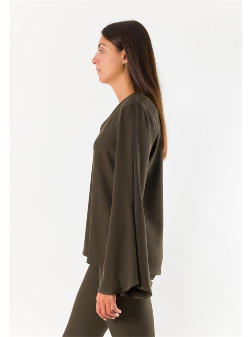 Casacca elegante maniche ampie AI26658 MESANGE | AI26658VERDE
