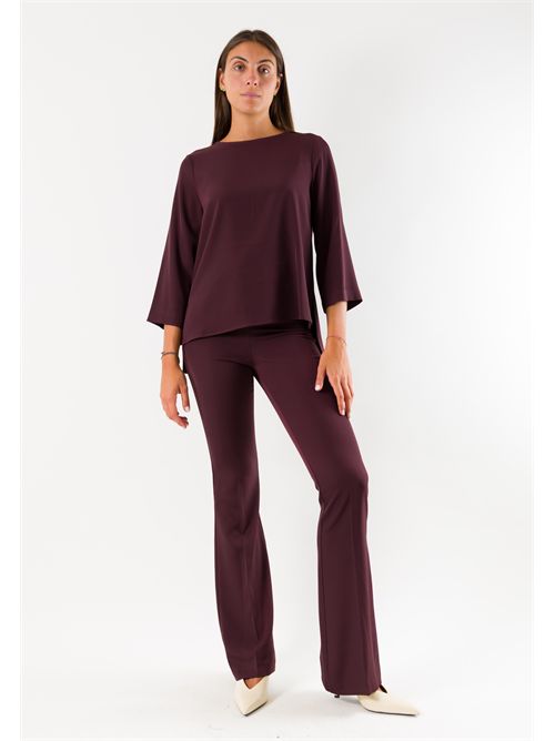 Casacca donna manica 3/4 AI26660 MESANGE | AI26660BORDEAUX
