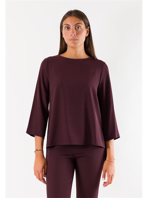 Casacca donna manica 3/4 AI26660 MESANGE | AI26660BORDEAUX