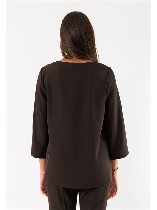 Casacca donna manica 3/4 AI26660 MESANGE | AI26660MORO