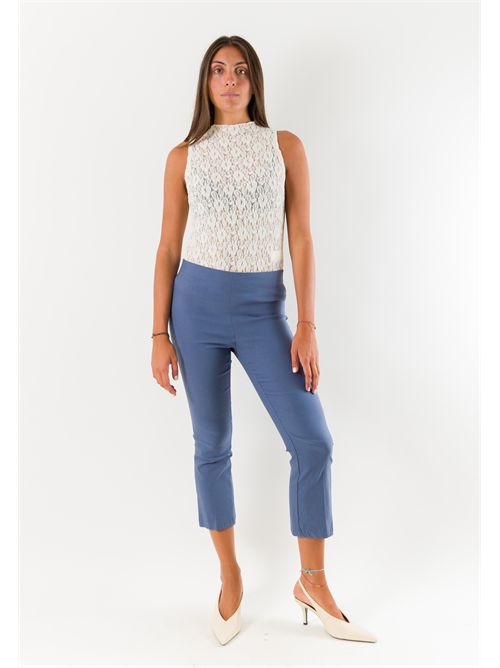Pantaloni donna cropped elasticizzati AI26665 MESANGE | AI26665JEANS