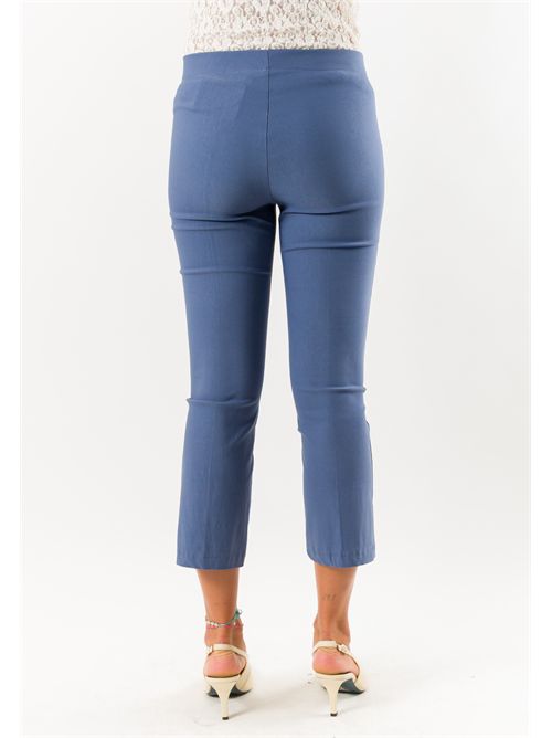 Pantaloni donna cropped elasticizzati AI26665 MESANGE | AI26665JEANS