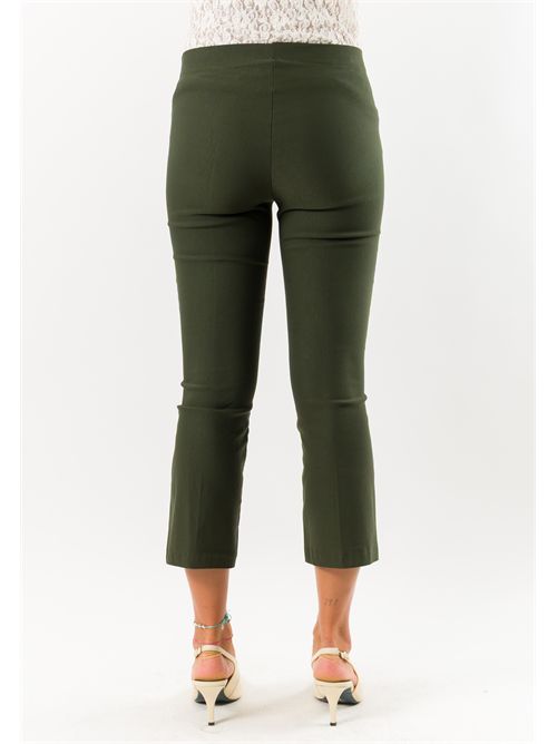 Pantaloni donna cropped elasticizzati AI26665 MESANGE | AI26665MILITARE