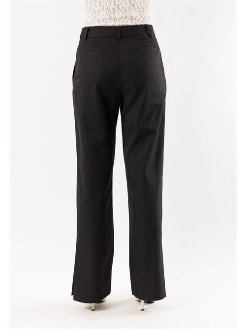 Pantaloni donna gamba dritta eleganti AI26670 MESANGE | AI26670NERO