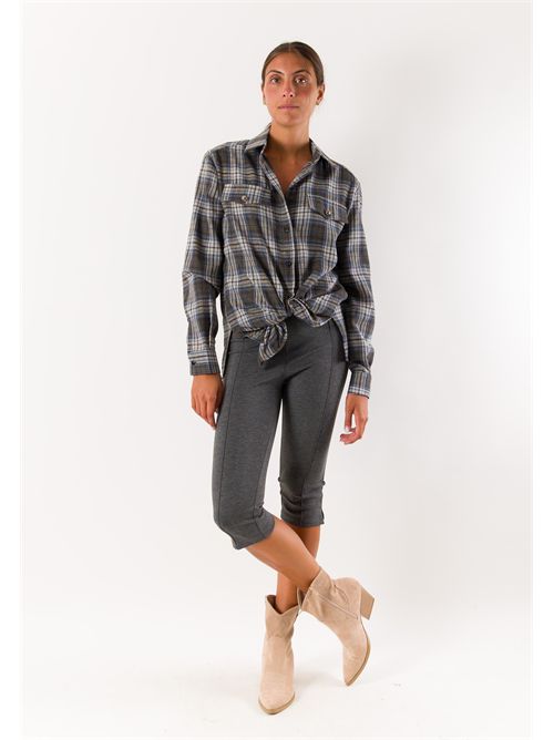 camicia quadro MESANGE | AI26673QUADRO MORO