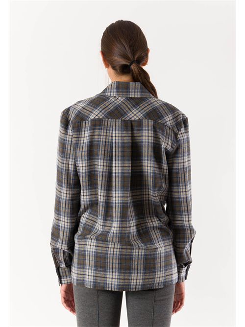 camicia quadro MESANGE | AI26673QUADRO MORO