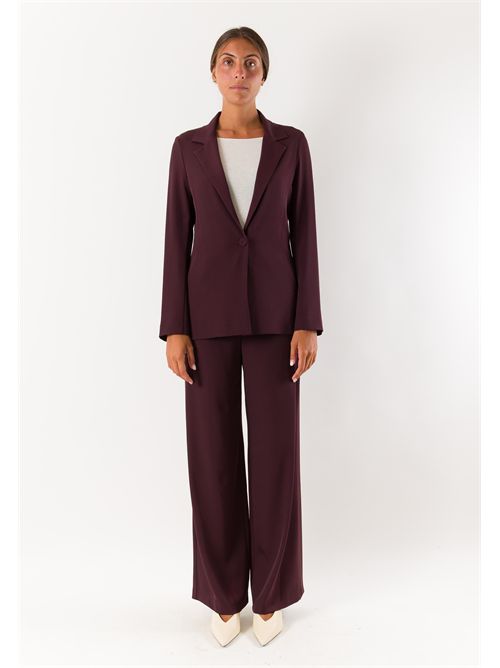 giacca con bottone fod. MESANGE | AI26706BORDEAUX