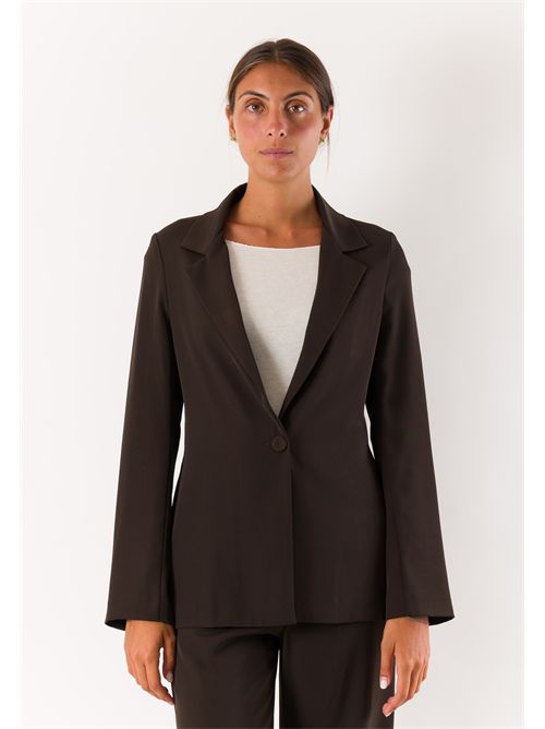 giacca con bottone fod. MESANGE | AI26706MORO