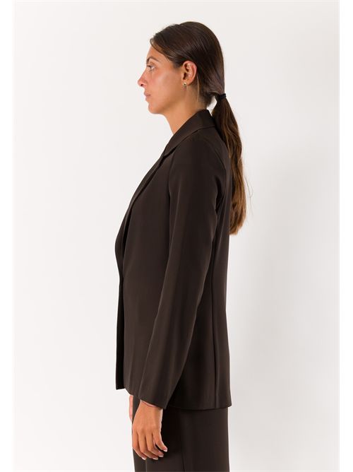 giacca con bottone fod. MESANGE | AI26706MORO