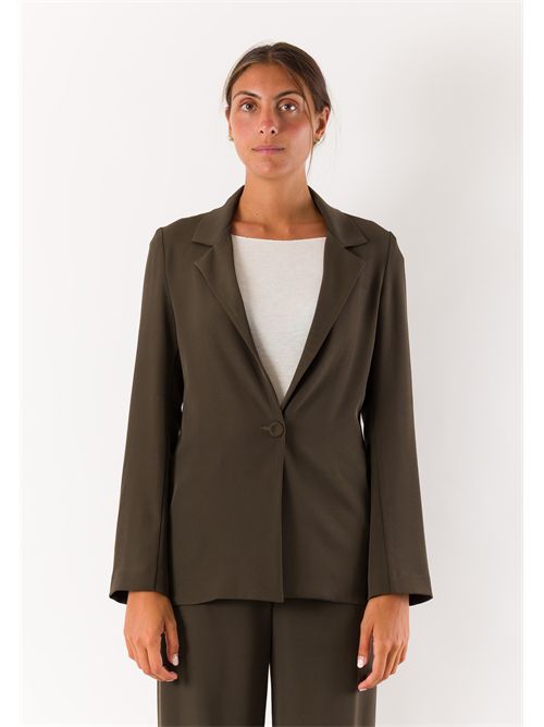 giacca con bottone fod. MESANGE | AI26706VERDE