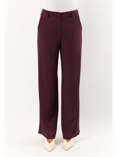 pantalone palazzo bott. MESANGE | AI26707BORDEAUX