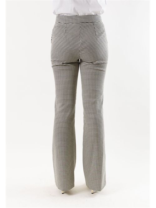 Pantaloni donna eleganti comfort fit AI26710 MESANGE | AI26710PIED DE POULE